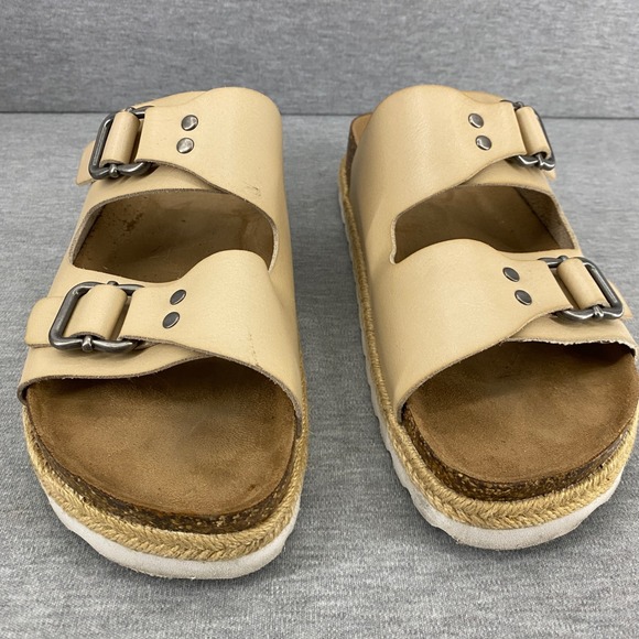 Time and Tru Women Espadrille Platform Slide Sandals Adjustable Buckle, Size 9.5 - Picture 2 of 7